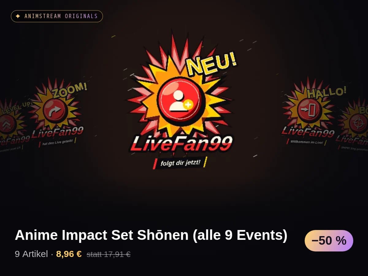 Anime Impact Set Shōnen (alle 9 Events)