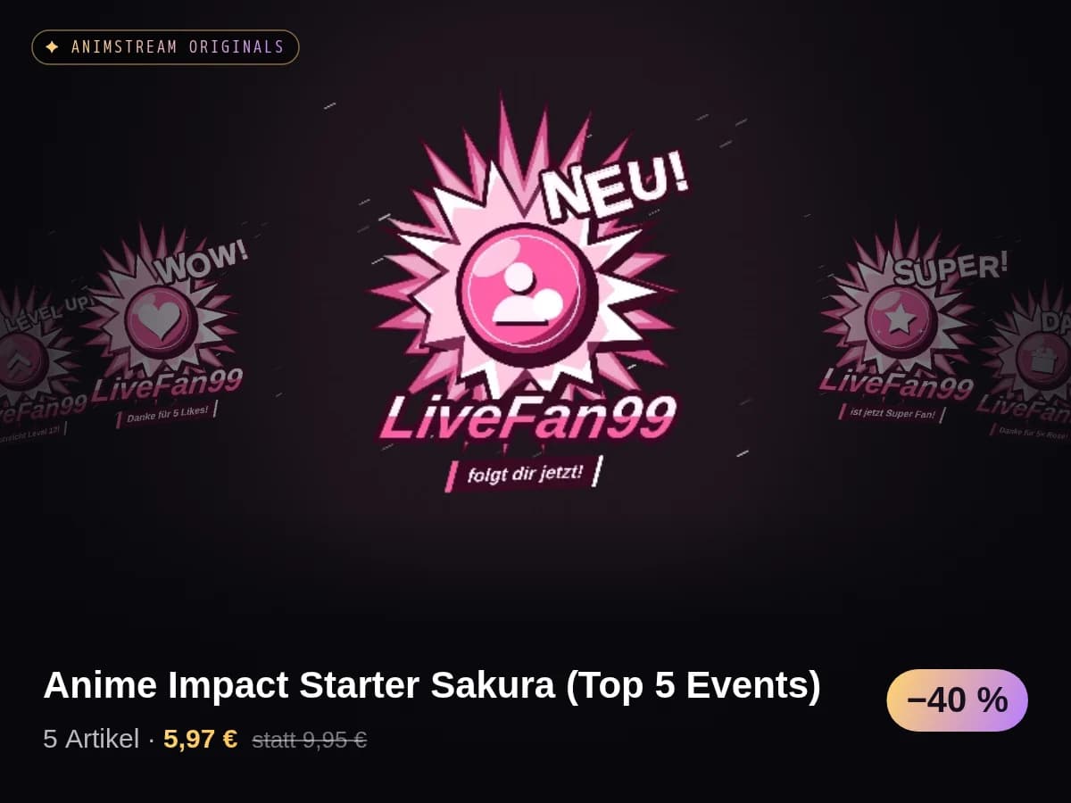 Anime Impact Starter Sakura (Top 5 Events)