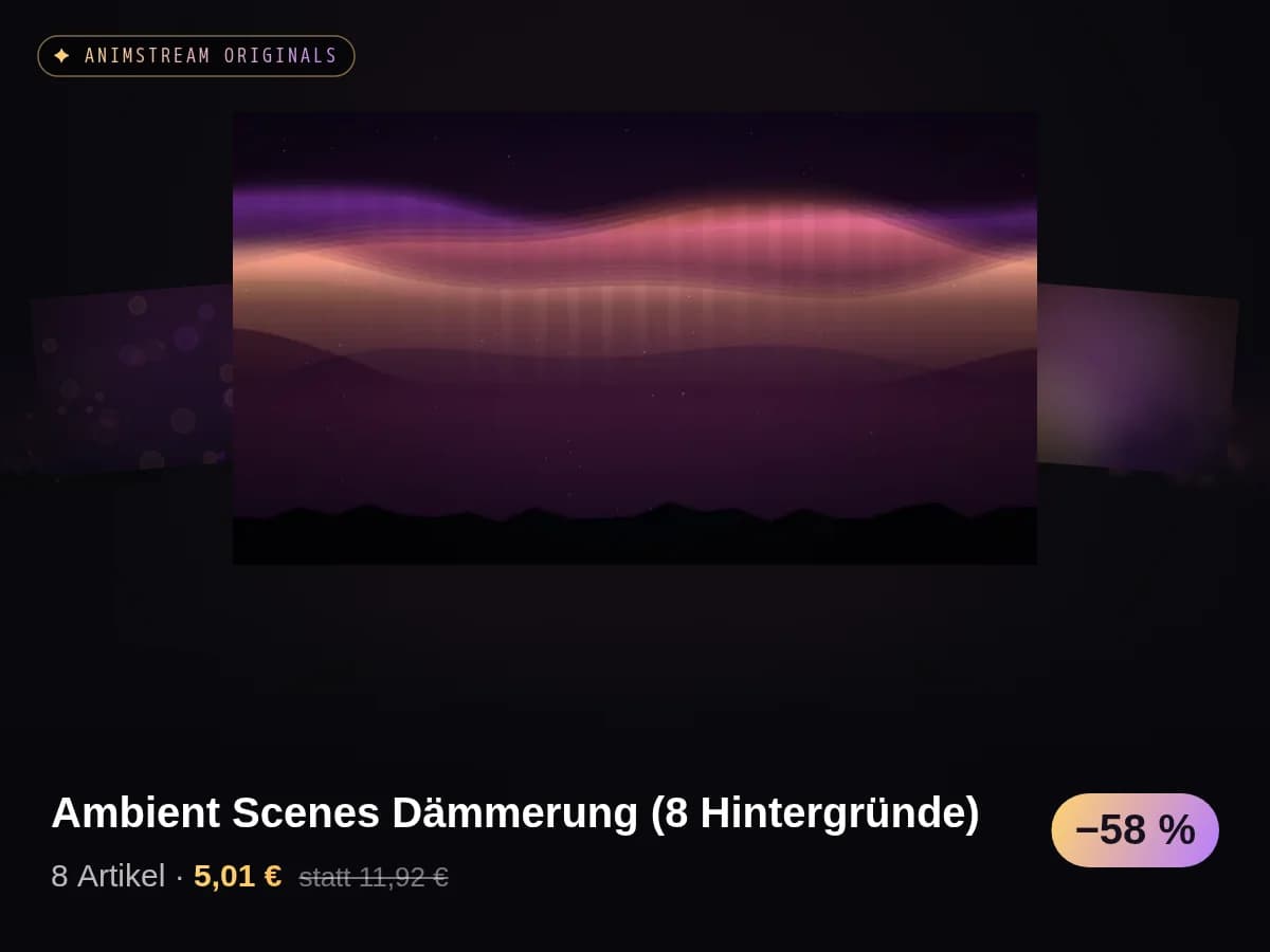 Ambient Scenes Dämmerung (8 Hintergründe)