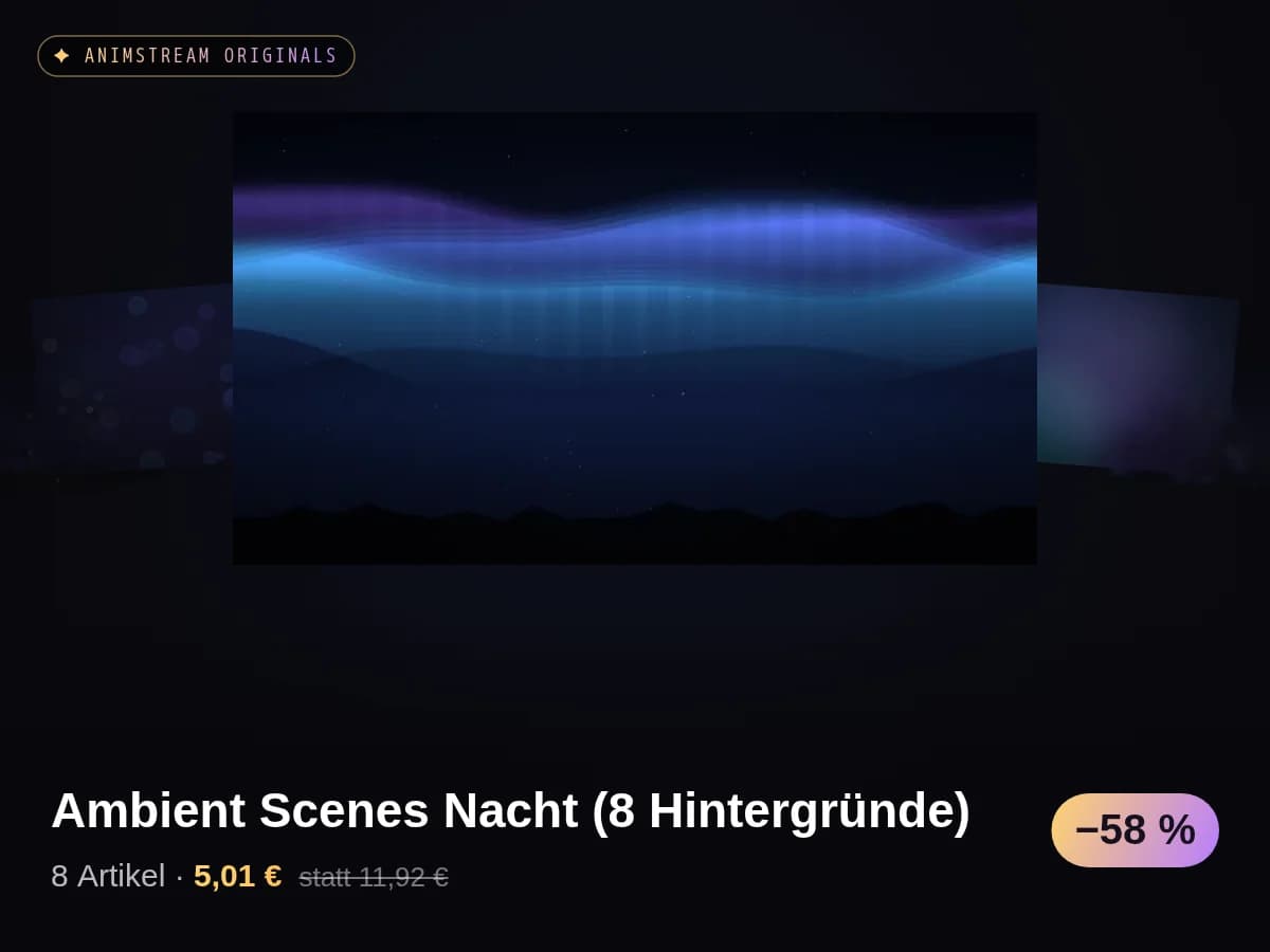 Ambient Scenes Nacht (8 Hintergründe)