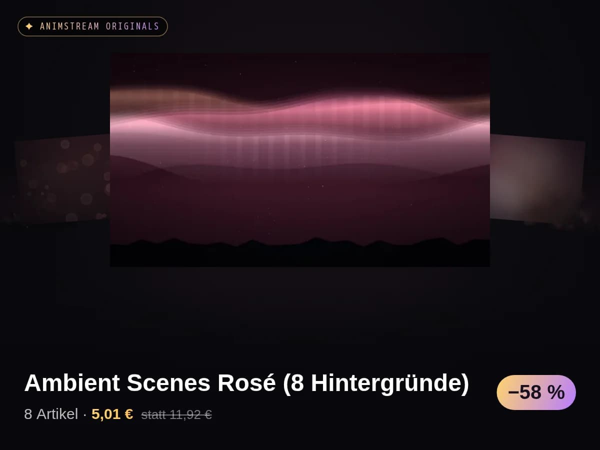 Ambient Scenes Rosé (8 Hintergründe)