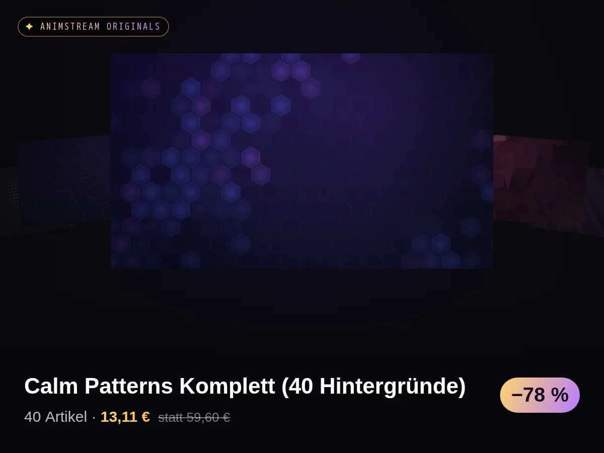 Calm Patterns Komplett (40 Hintergründe)