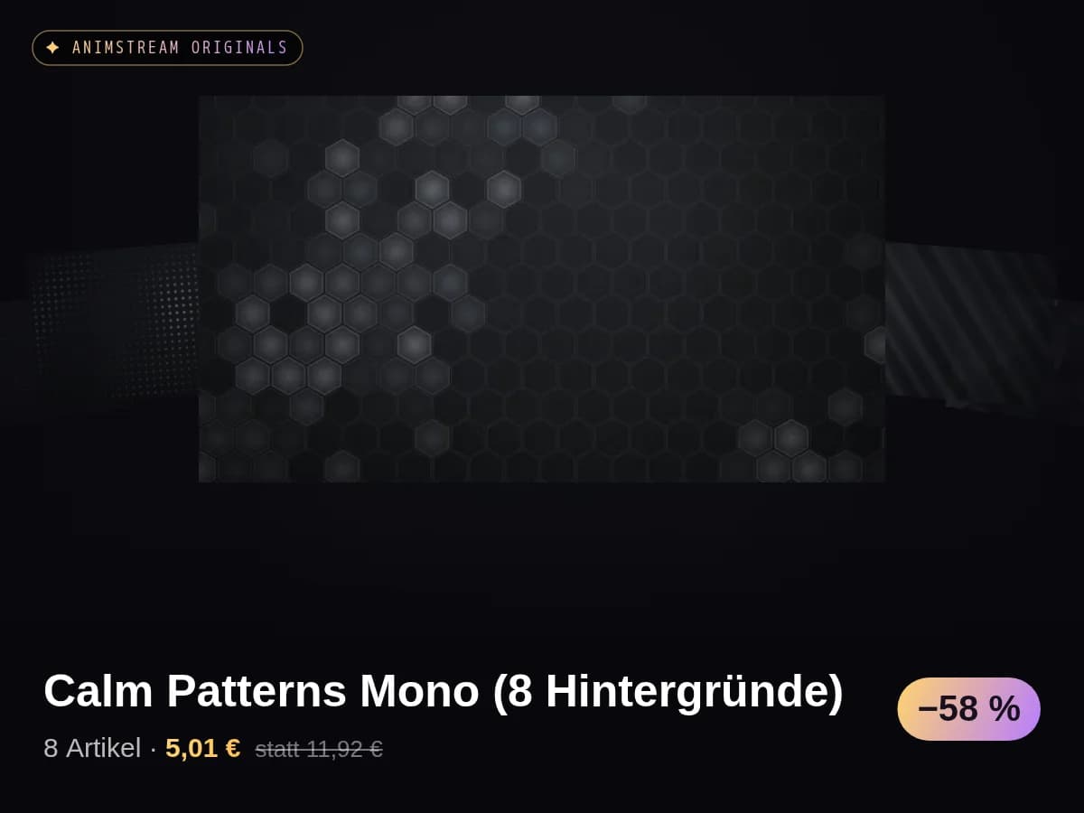 Calm Patterns Mono (8 Hintergründe)