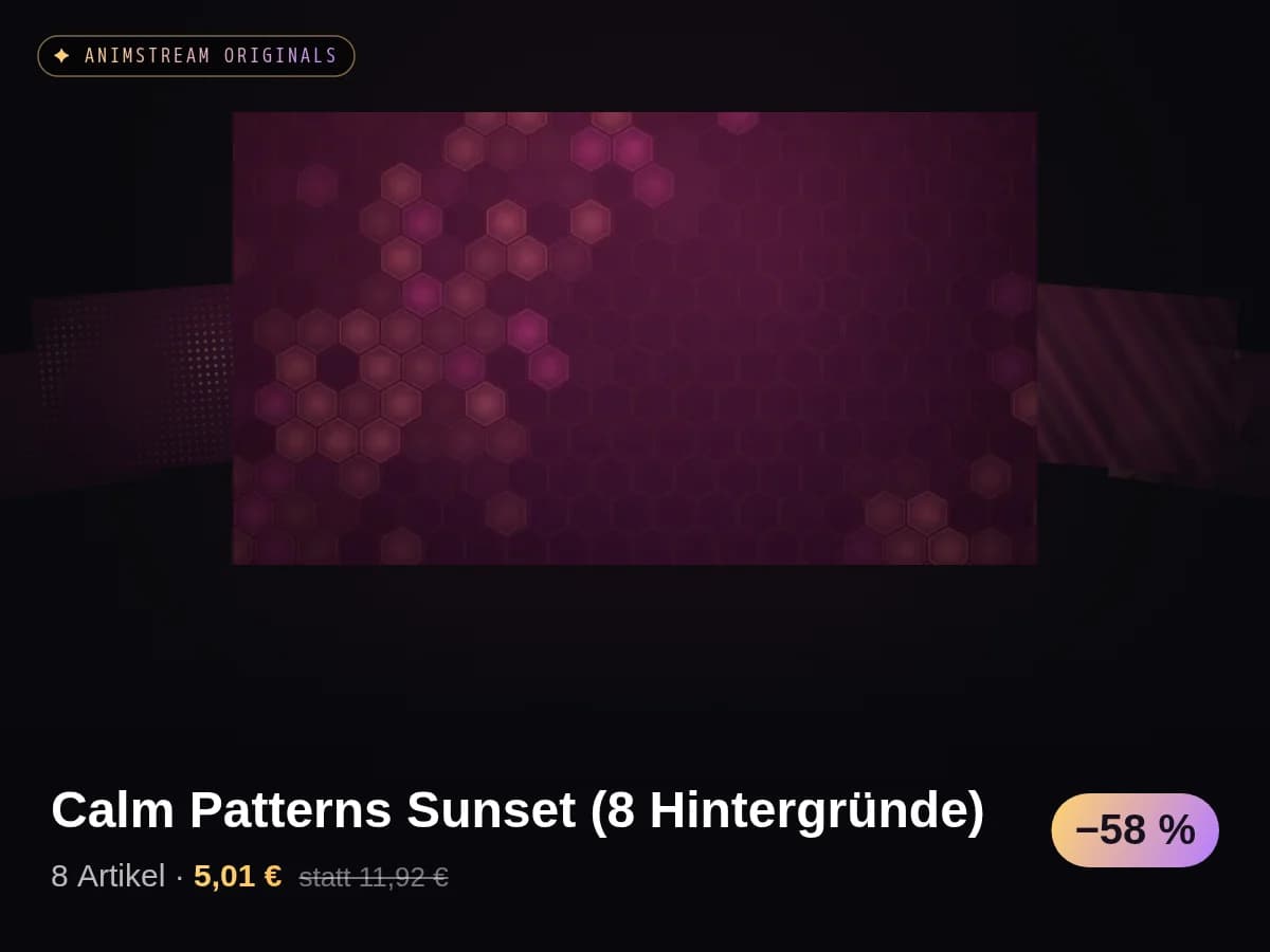 Calm Patterns Sunset (8 Hintergründe)