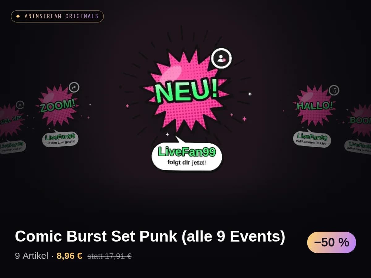 Comic Burst Set Punk (alle 9 Events)