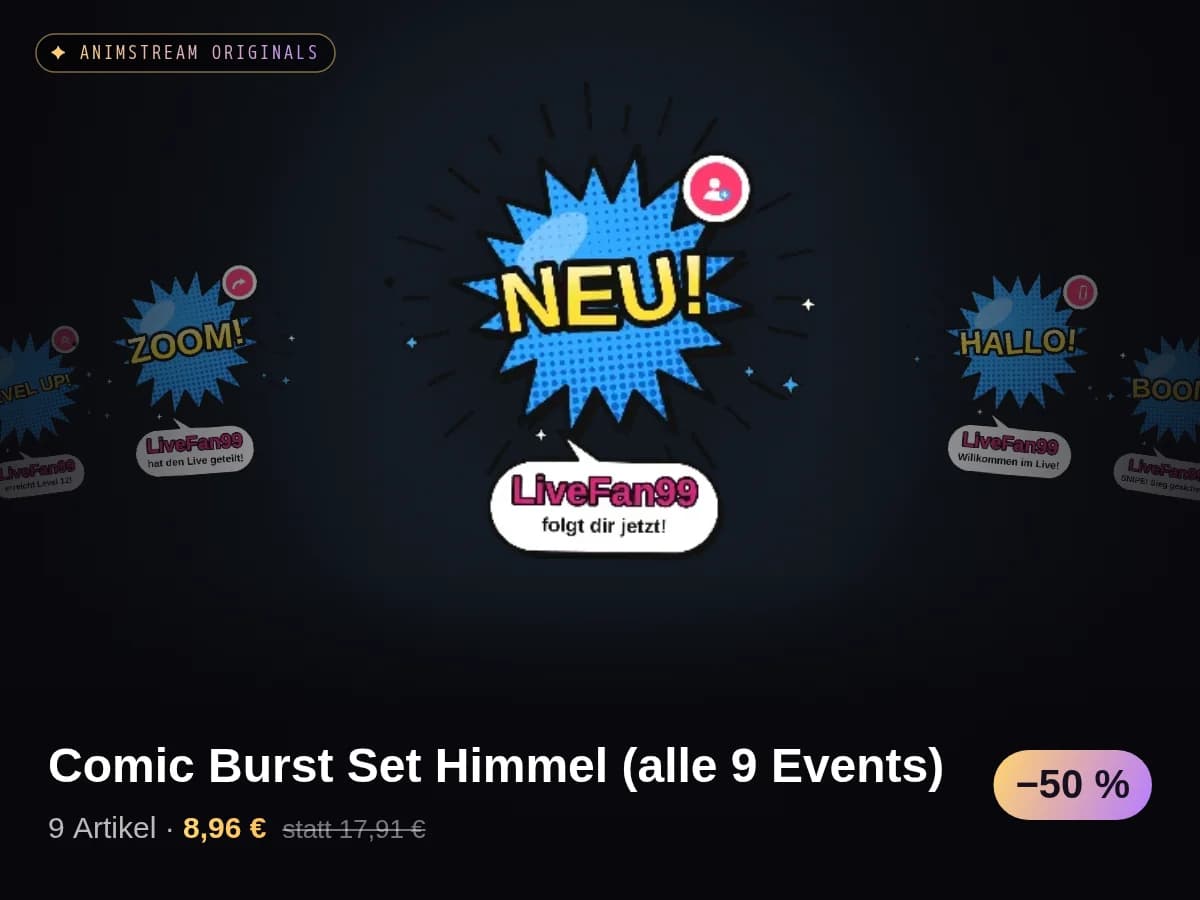 Comic Burst Set Himmel (alle 9 Events)