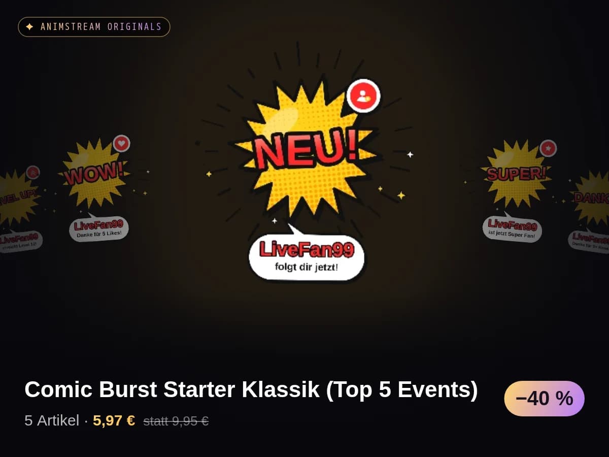 Comic Burst Starter Klassik (Top 5 Events)