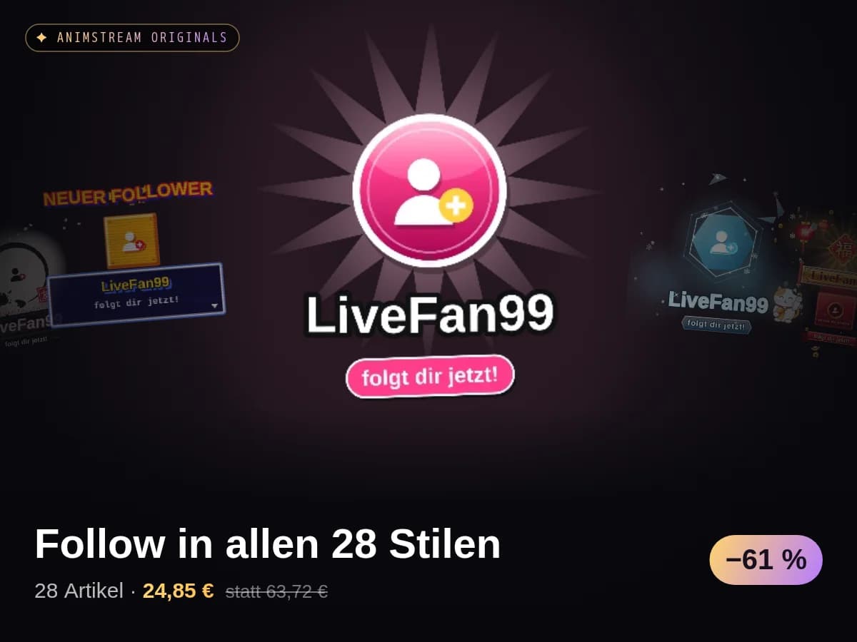 Follow in allen 28 Stilen