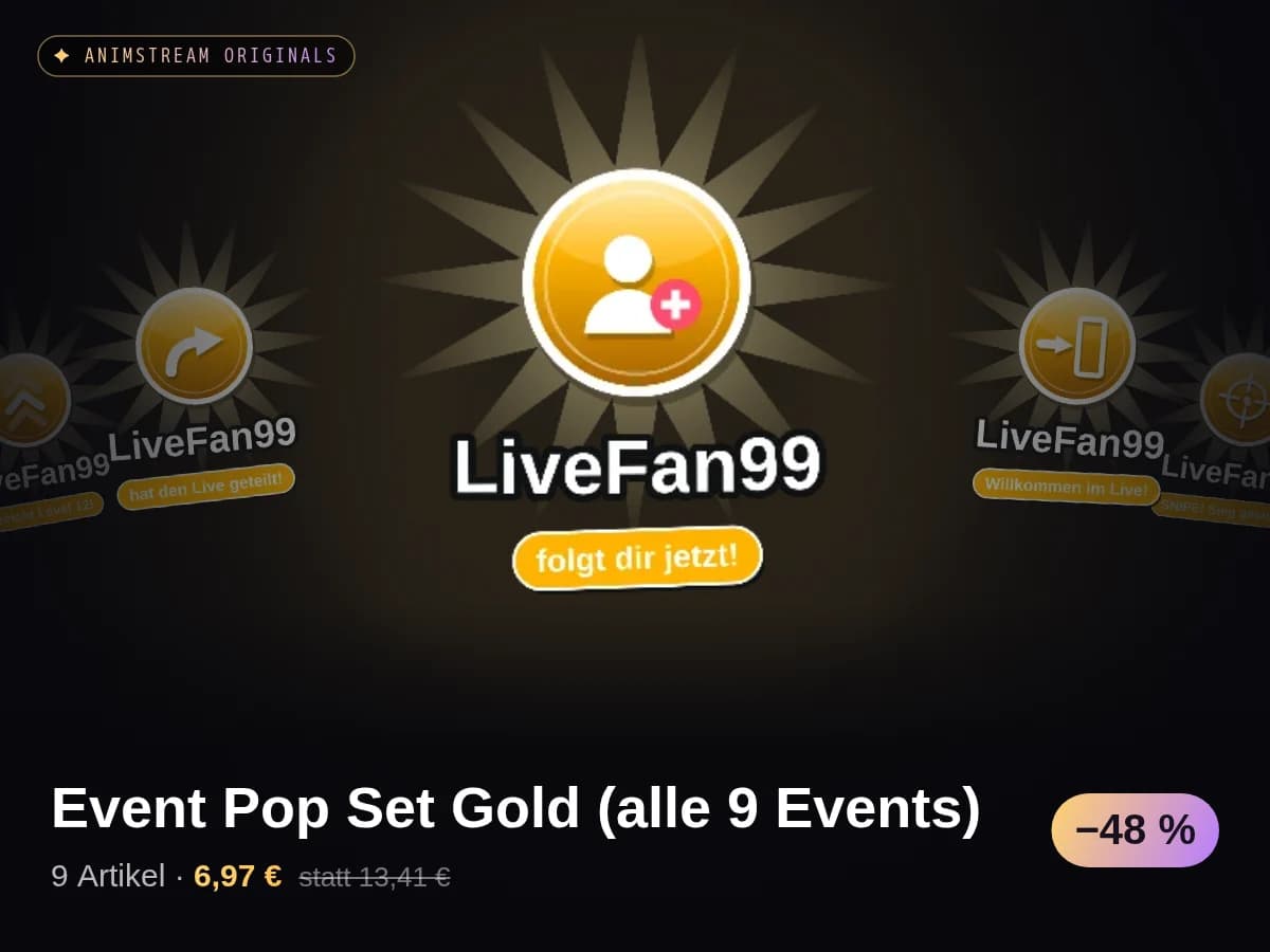 Event Pop Set Gold (alle 9 Events)