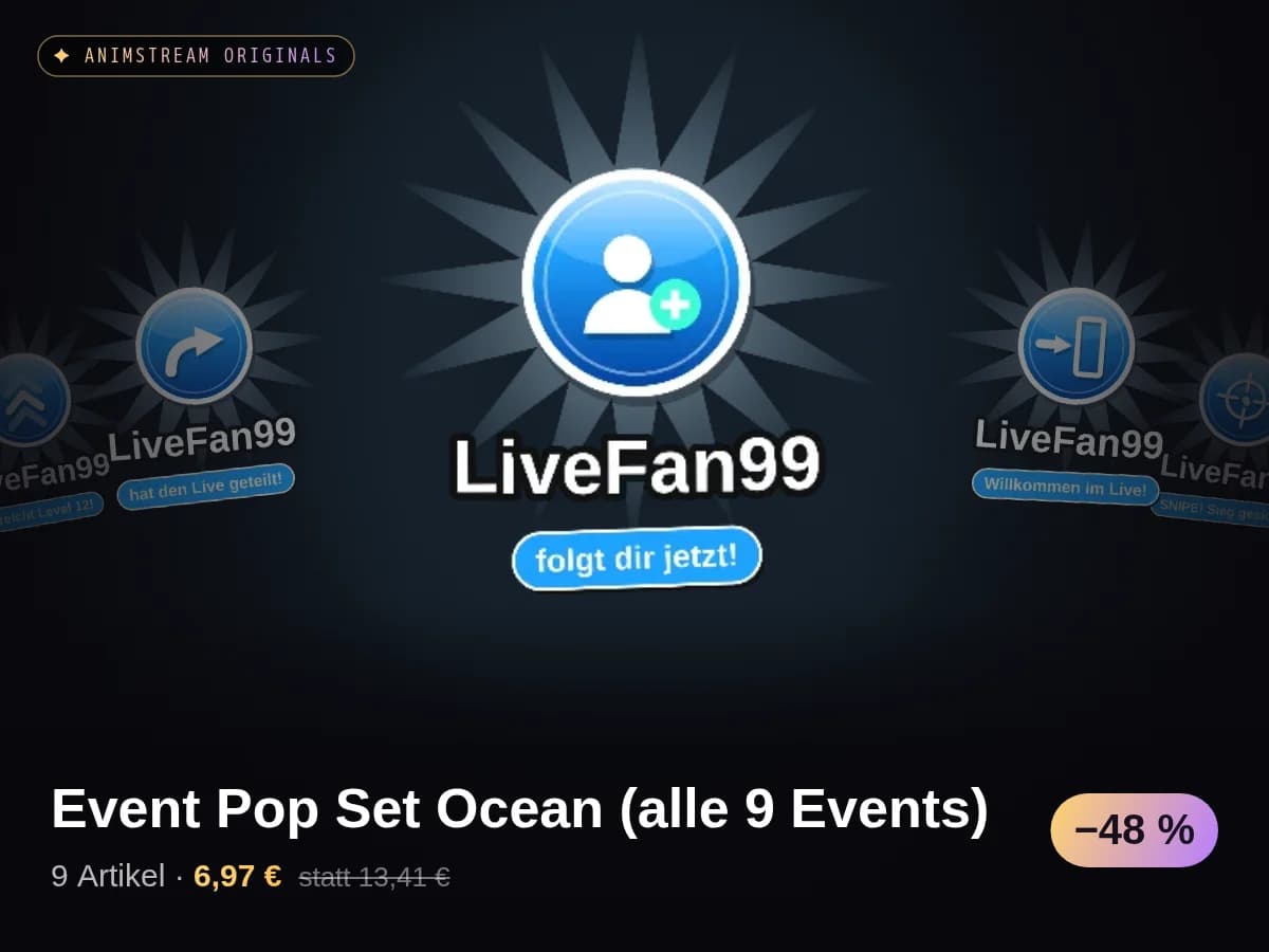 Event Pop Set Ocean (alle 9 Events)