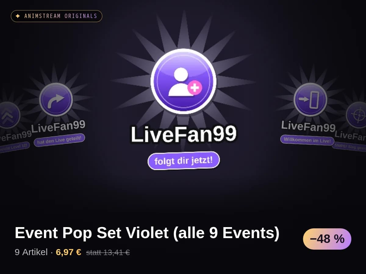 Event Pop Set Violet (alle 9 Events)