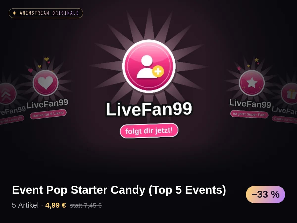 Event Pop Starter Candy (Top 5 Events)