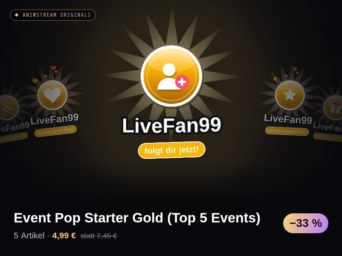 Event Pop Starter Gold (Top 5 Events)