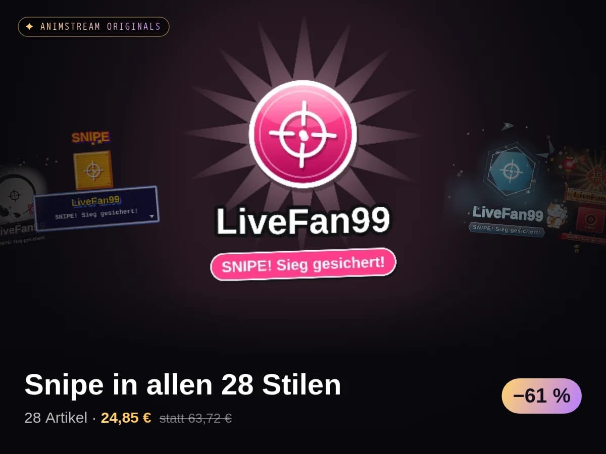 Snipe in allen 28 Stilen