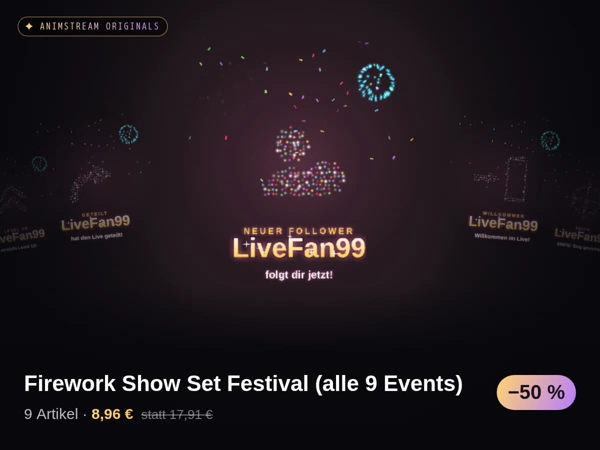 Firework Show Set Festival (alle 9 Events)