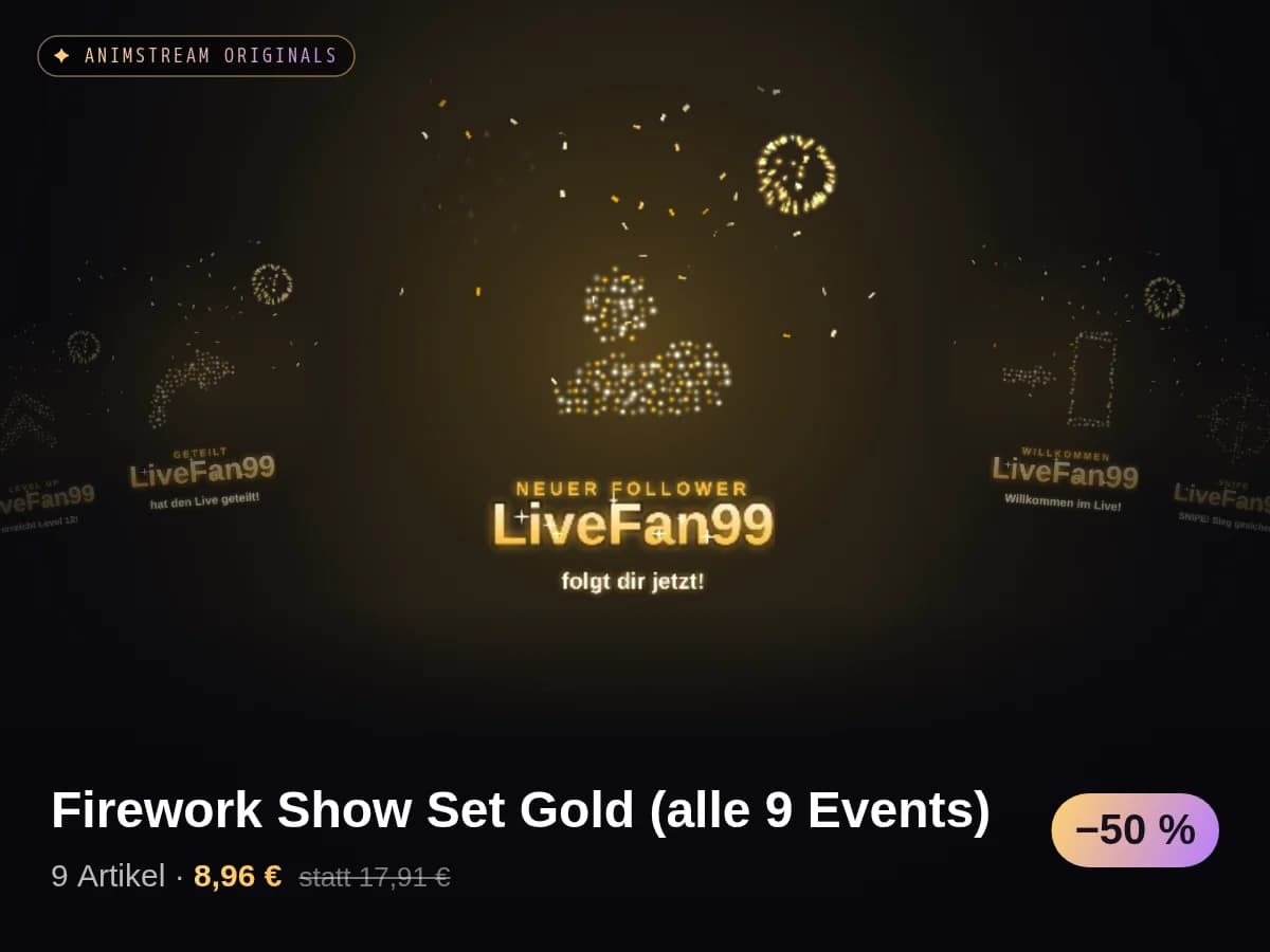 Firework Show Set Gold (alle 9 Events)
