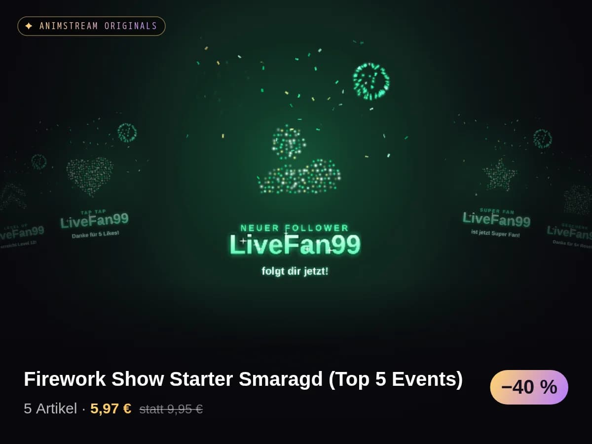 Firework Show Starter Smaragd (Top 5 Events)