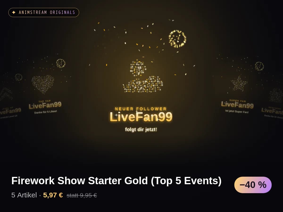 Firework Show Starter Gold (Top 5 Events)