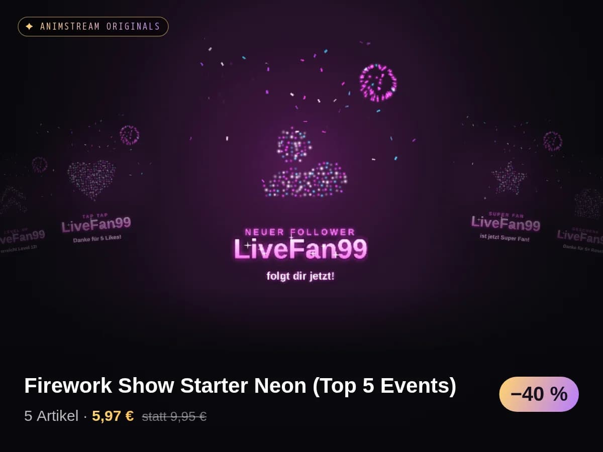 Firework Show Starter Neon (Top 5 Events)