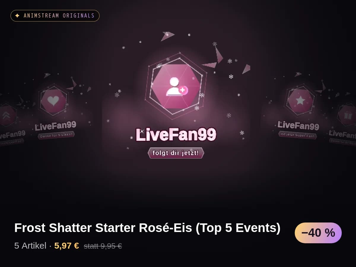 Frost Shatter Starter Rosé-Eis (Top 5 Events)