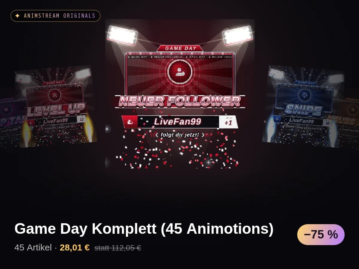 Game Day Komplett (45 Animotions)