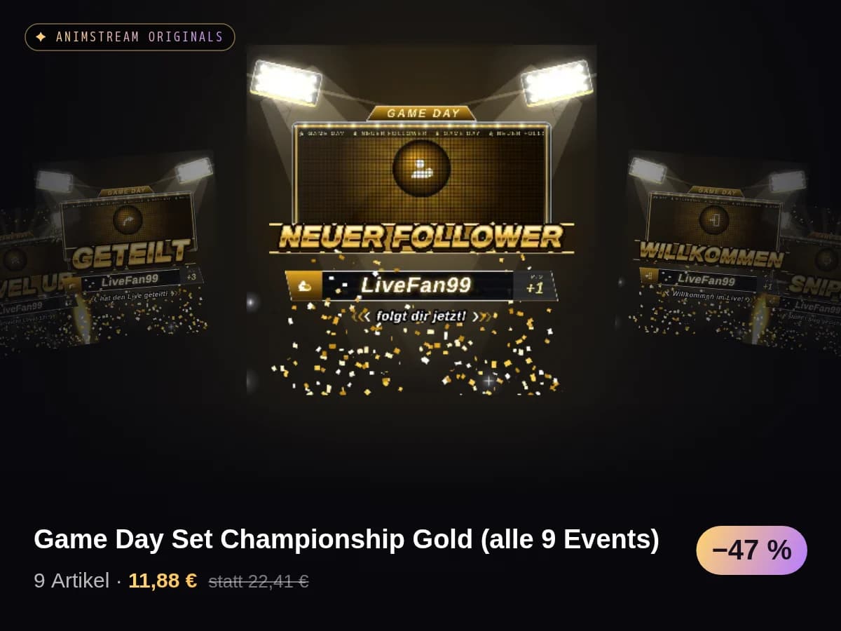 Game Day Set Championship Gold (alle 9 Events)