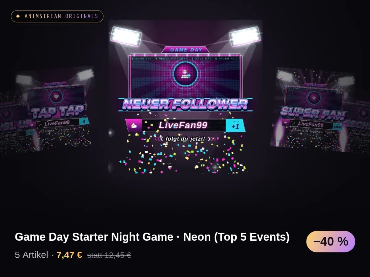 Game Day Starter Night Game · Neon (Top 5 Events)