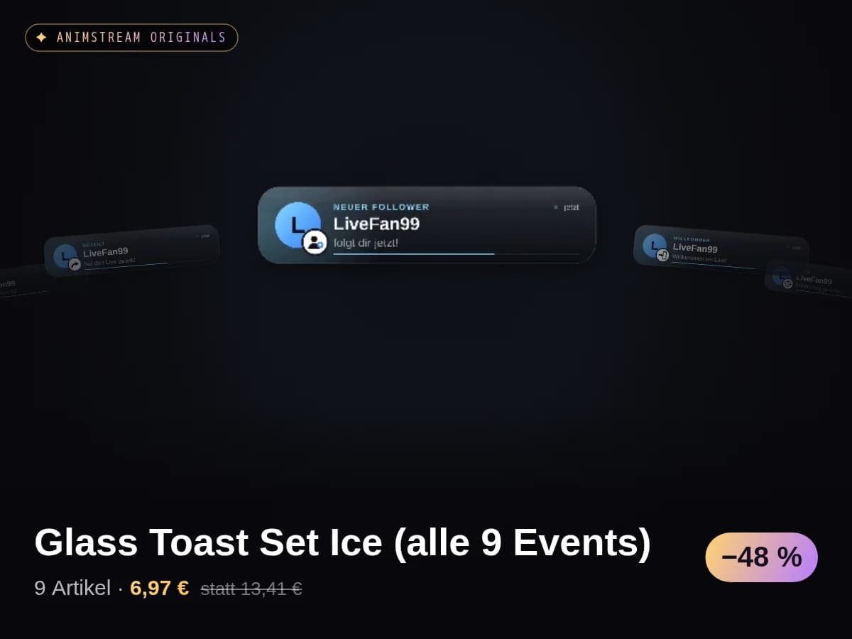 Glass Toast Set Ice (alle 9 Events)