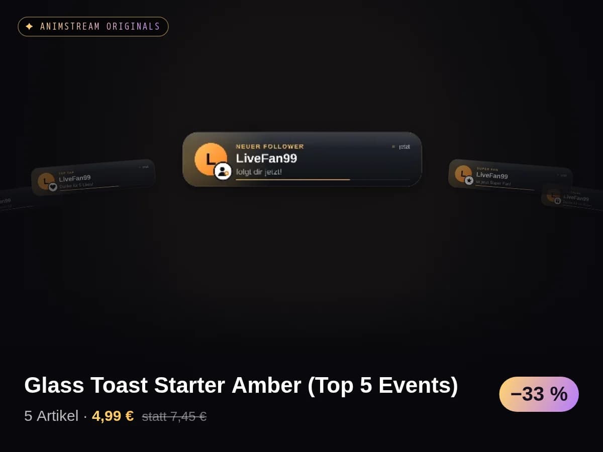Glass Toast Starter Amber (Top 5 Events)