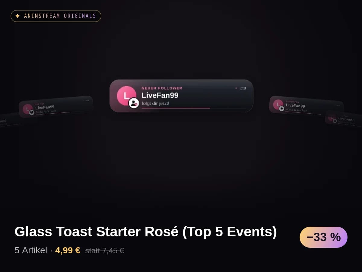 Glass Toast Starter Rosé (Top 5 Events)