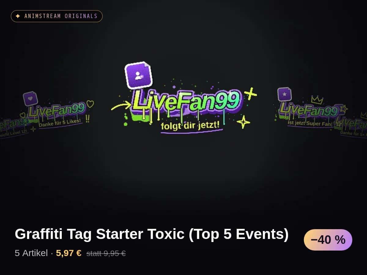 Graffiti Tag Starter Toxic (Top 5 Events)