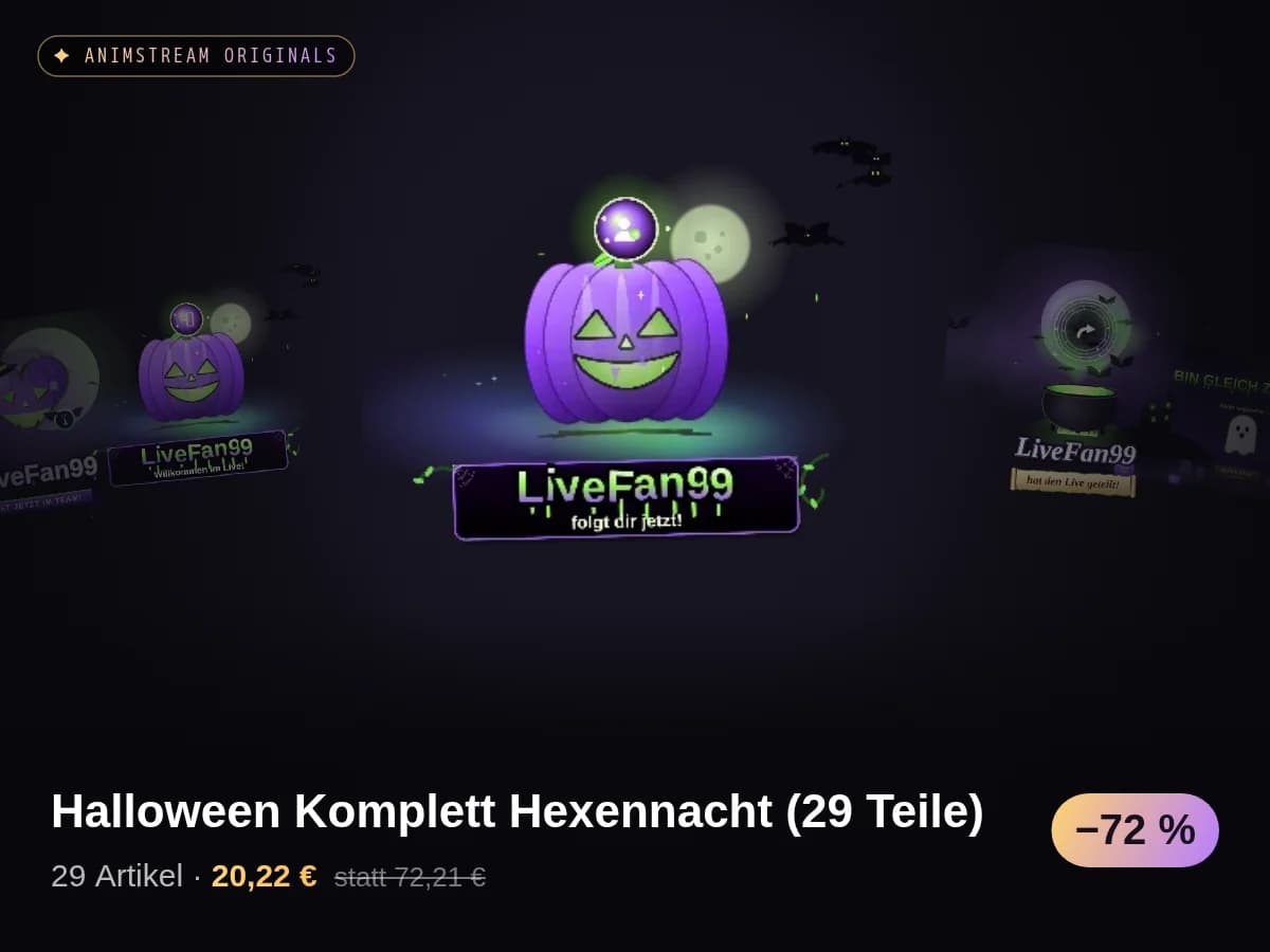 Halloween Komplett Hexennacht (29 Teile)