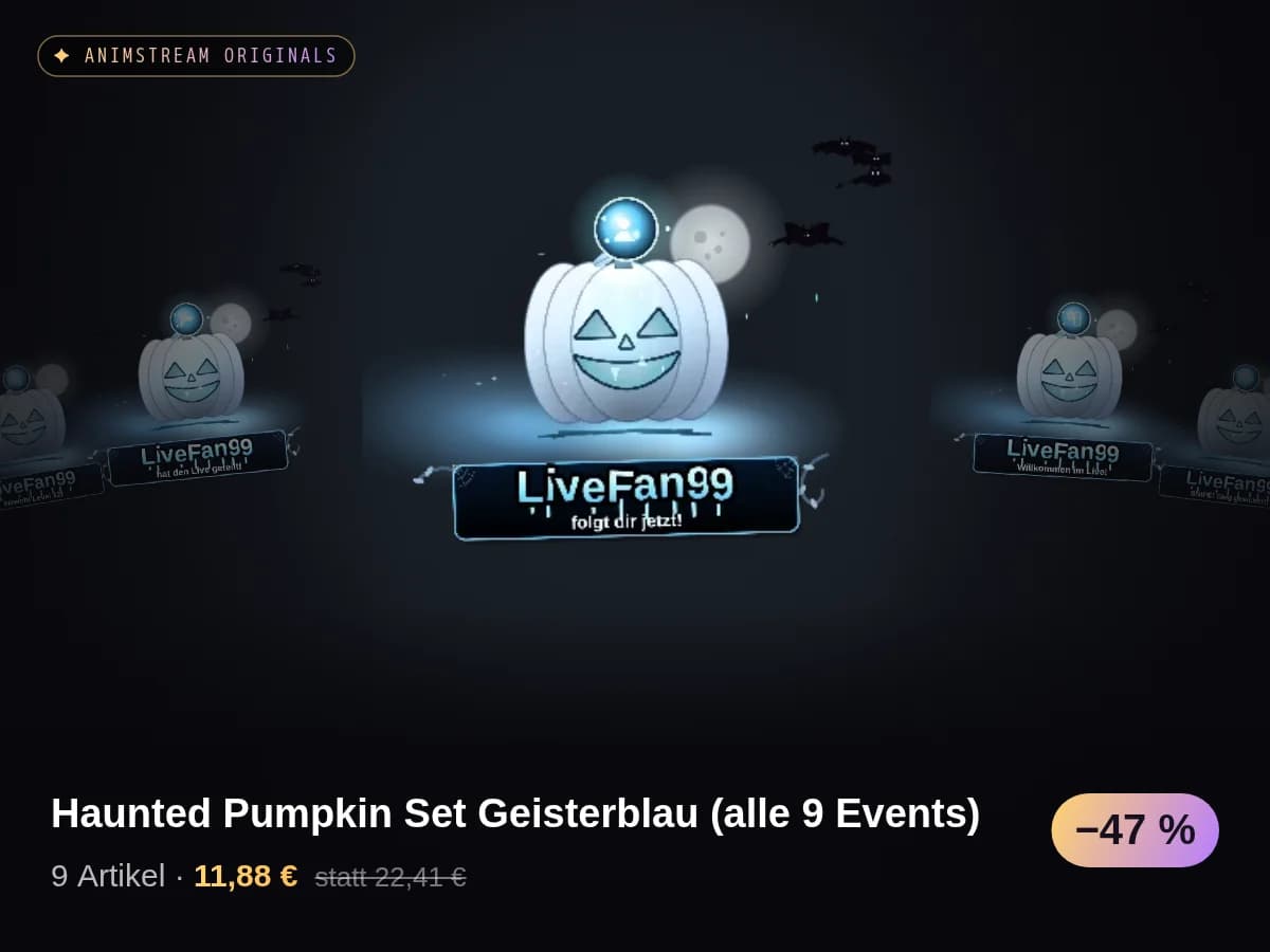 Haunted Pumpkin Set Geisterblau (alle 9 Events)