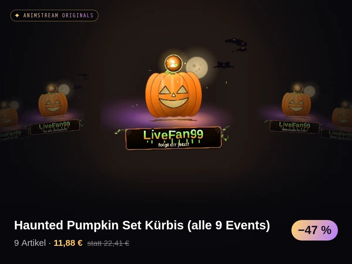 Haunted Pumpkin Set Kürbis (alle 9 Events)