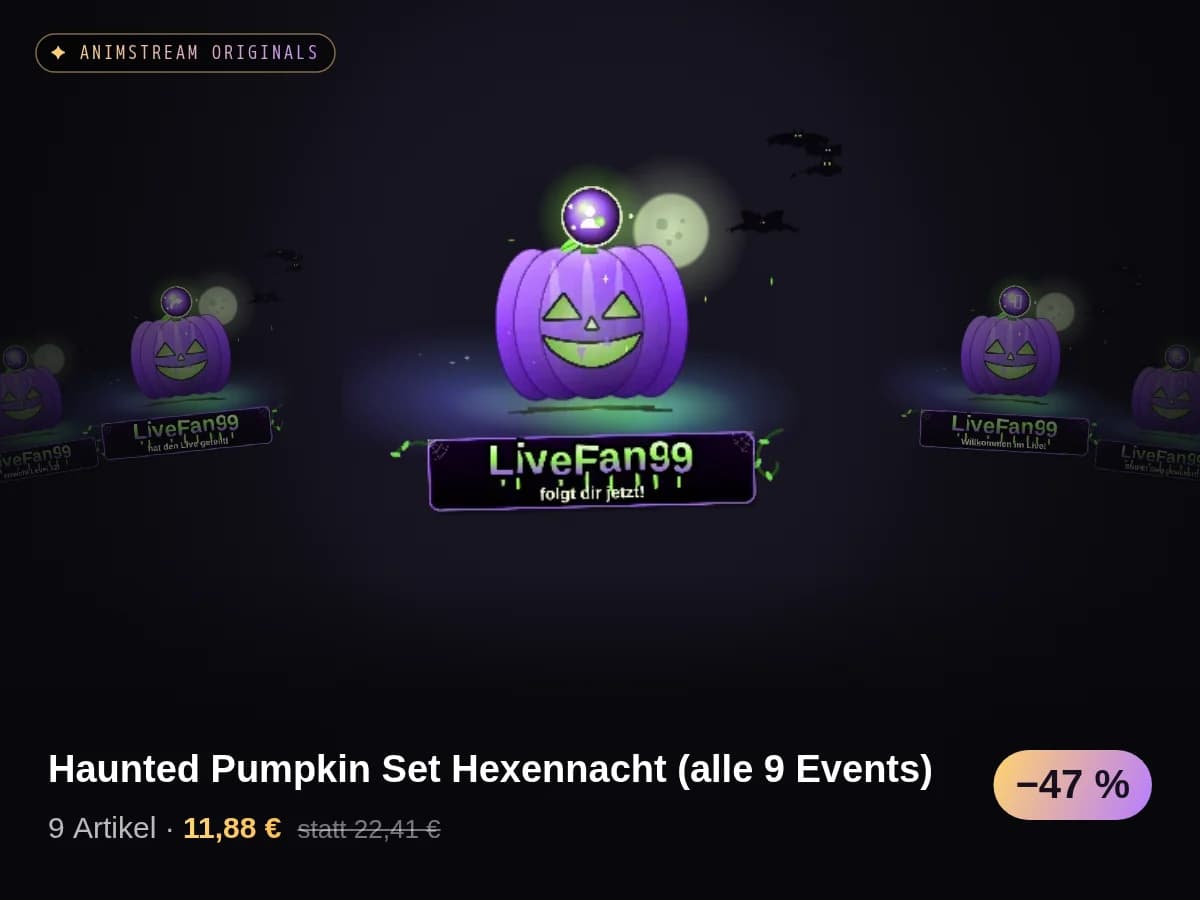 Haunted Pumpkin Set Hexennacht (alle 9 Events)