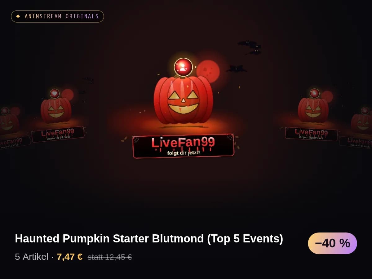 Haunted Pumpkin Starter Blutmond (Top 5 Events)