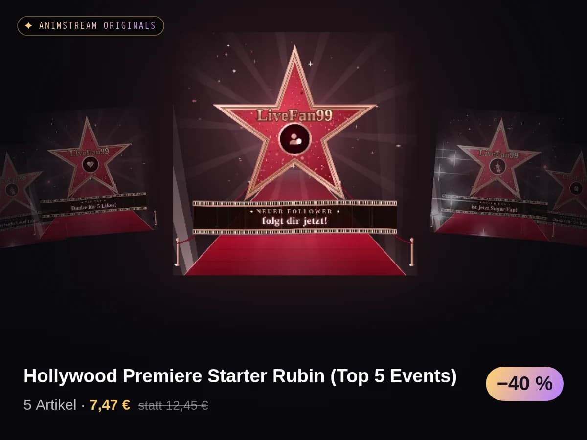 Hollywood Premiere Starter Rubin (Top 5 Events)