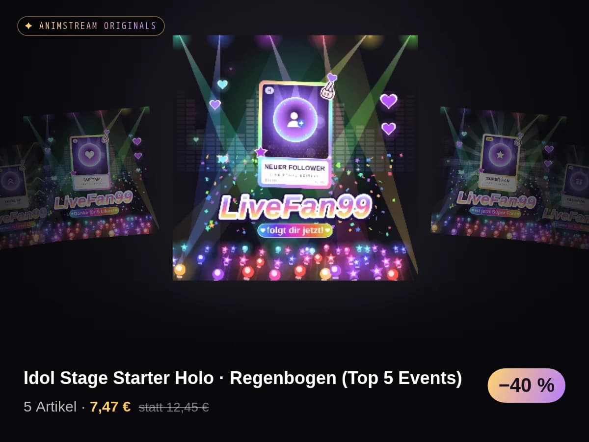 Idol Stage Starter Holo · Regenbogen (Top 5 Events)