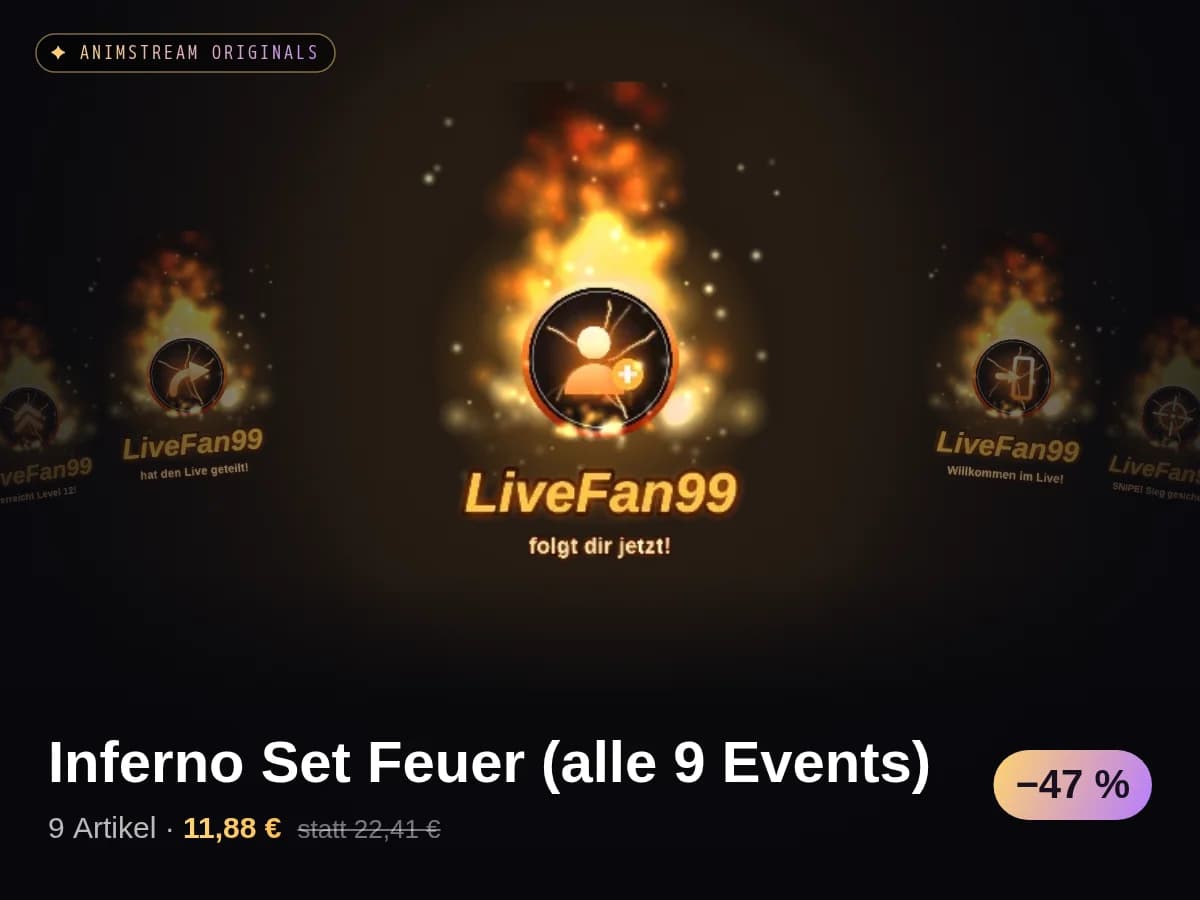 Inferno Set Feuer (alle 9 Events)