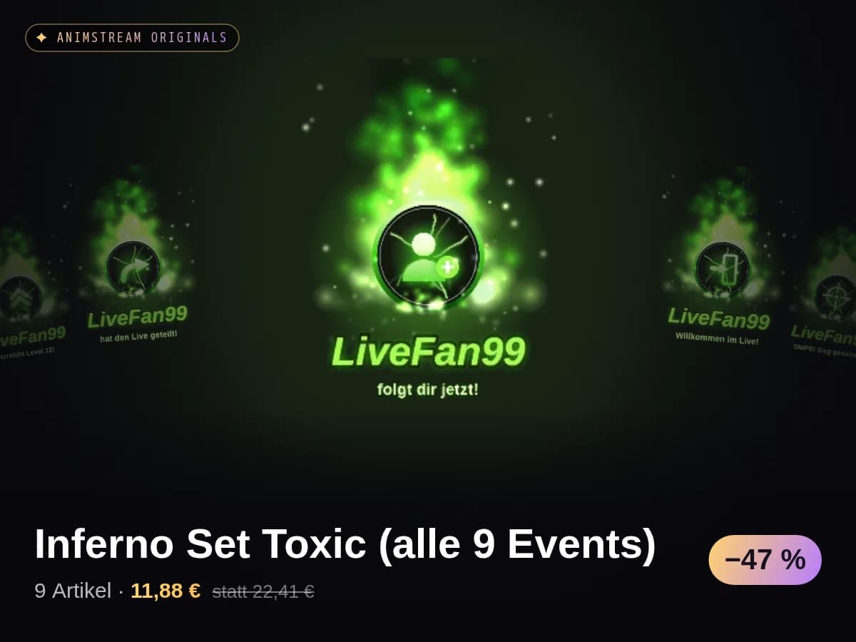 Inferno Set Toxic (alle 9 Events)