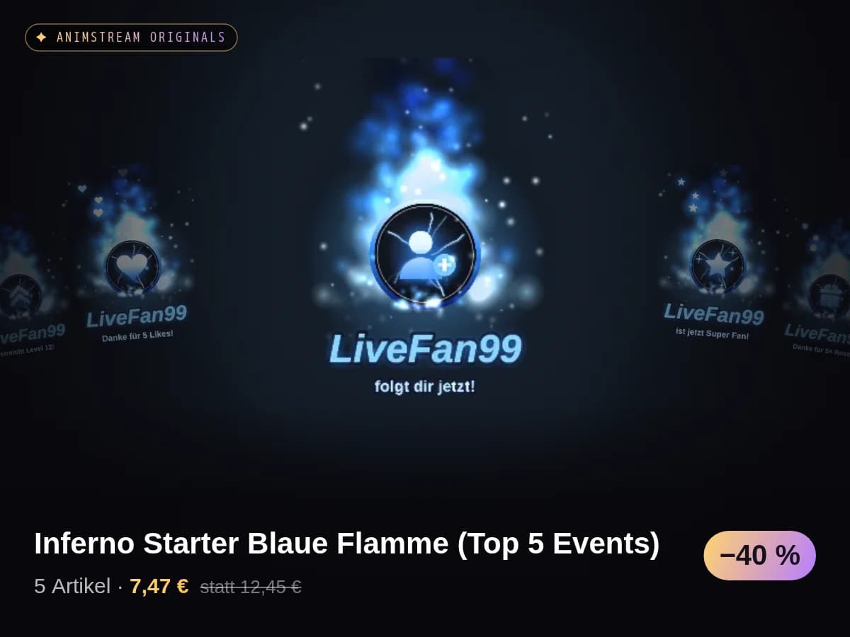 Inferno Starter Blaue Flamme (Top 5 Events)