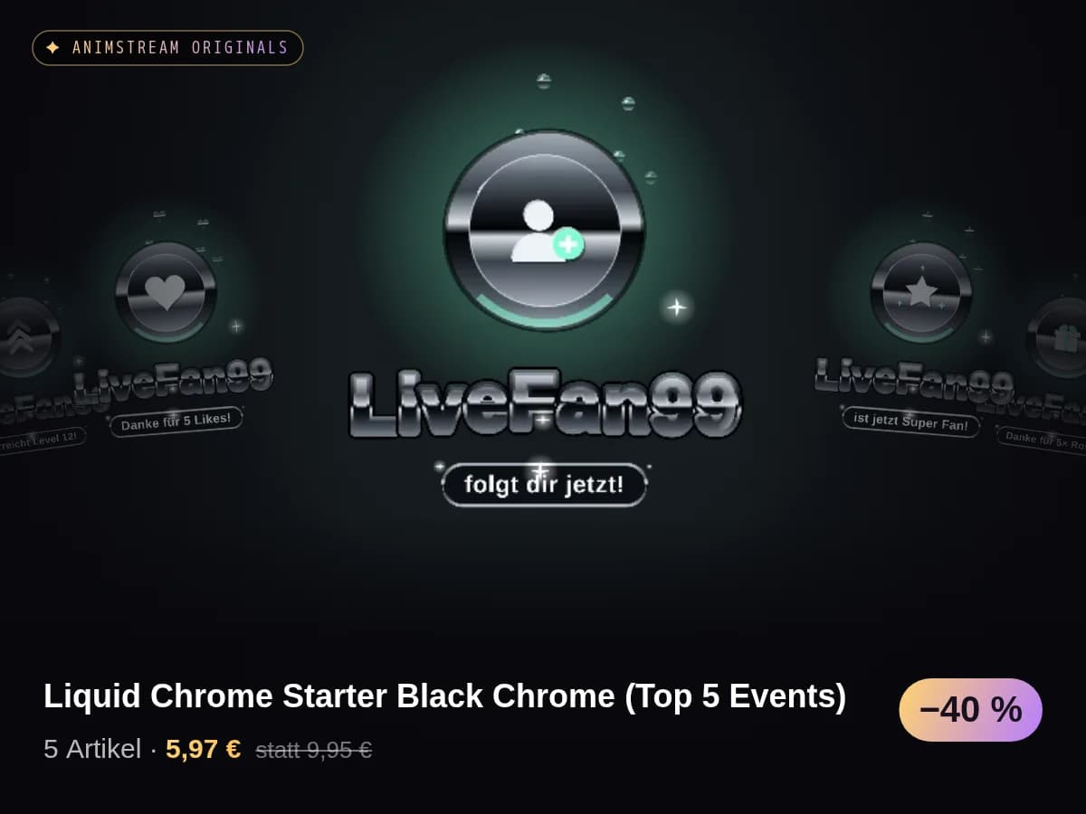 Liquid Chrome Starter Black Chrome (Top 5 Events)
