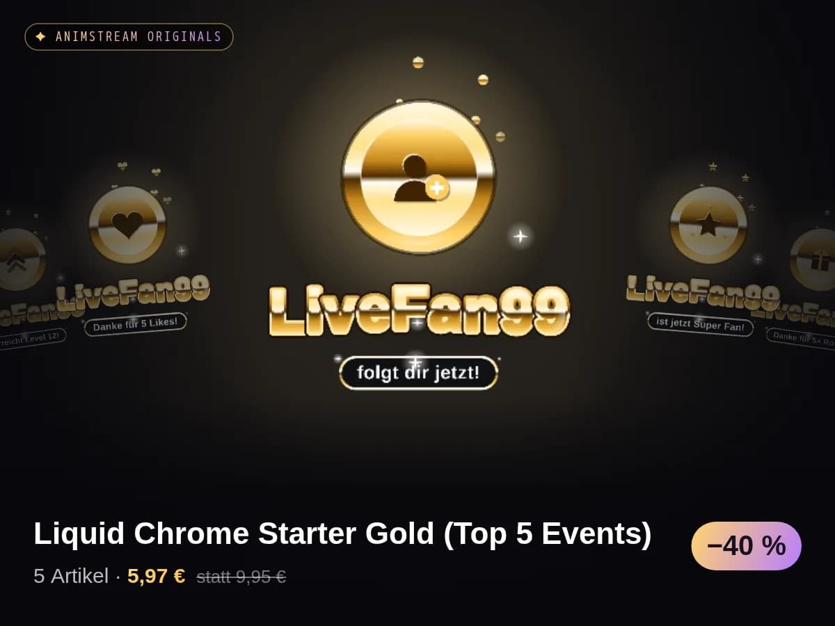 Liquid Chrome Starter Gold (Top 5 Events)
