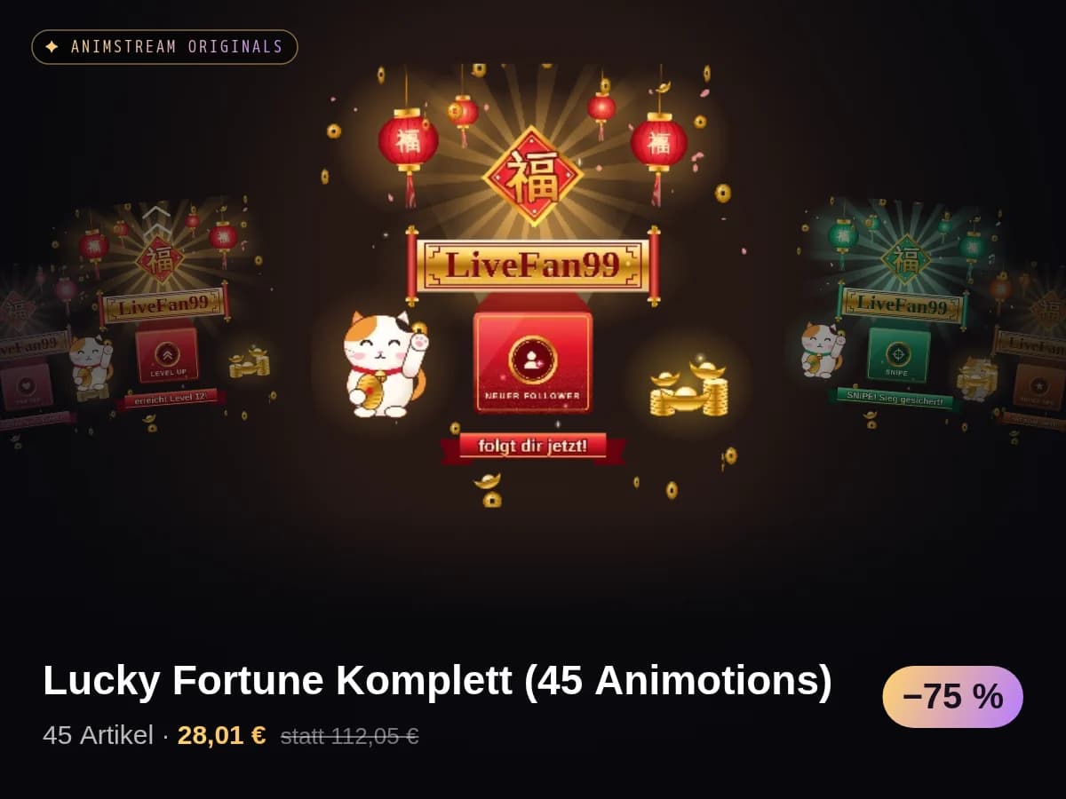 Lucky Fortune Komplett (45 Animotions)