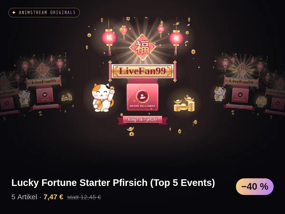 Lucky Fortune Starter Pfirsich (Top 5 Events)