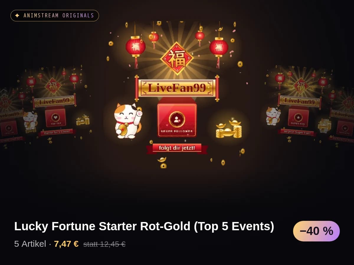 Lucky Fortune Starter Rot-Gold (Top 5 Events)