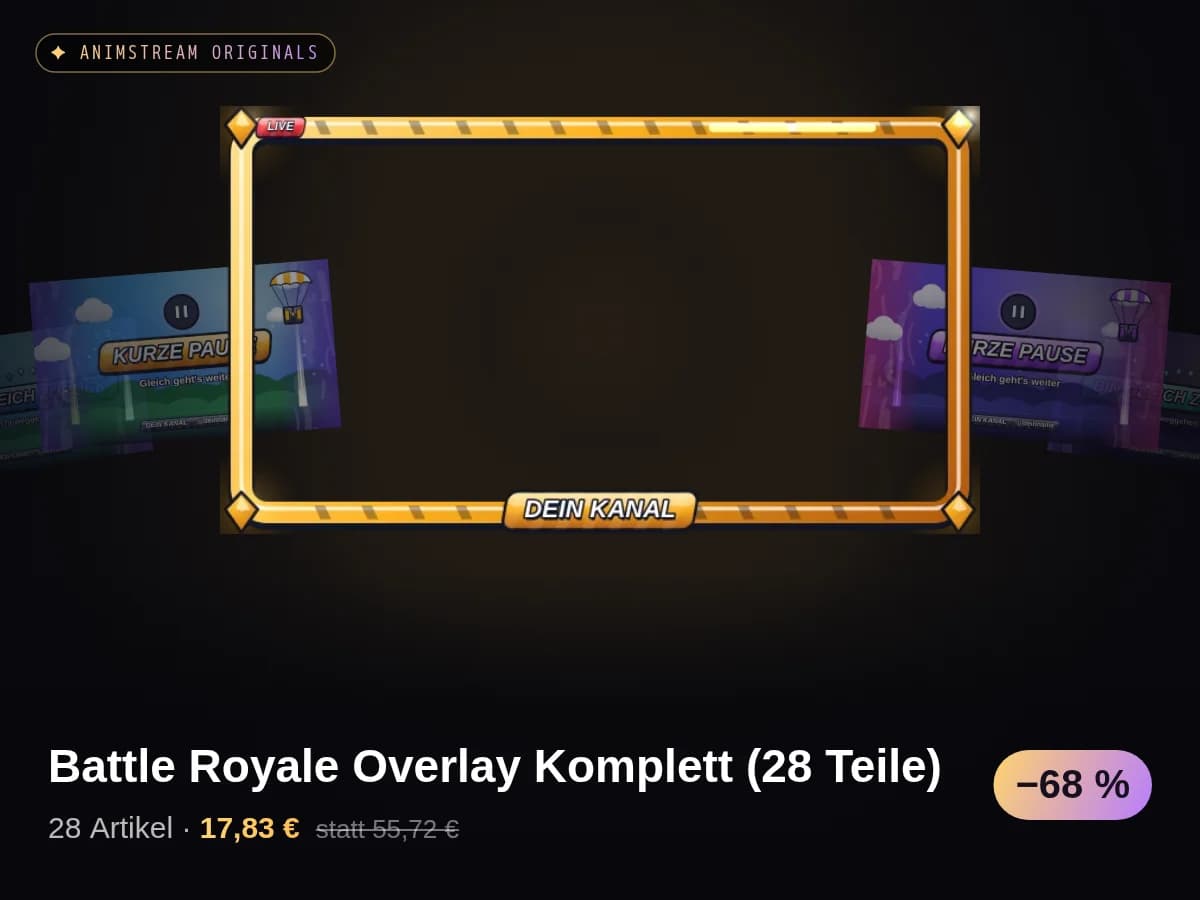 Battle Royale Overlay Komplett (28 Teile)