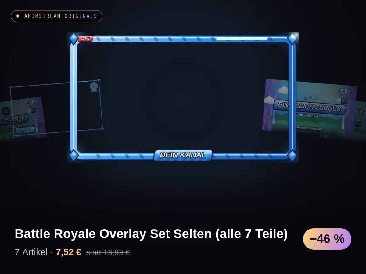 Battle Royale Overlay Set Selten (alle 7 Teile)