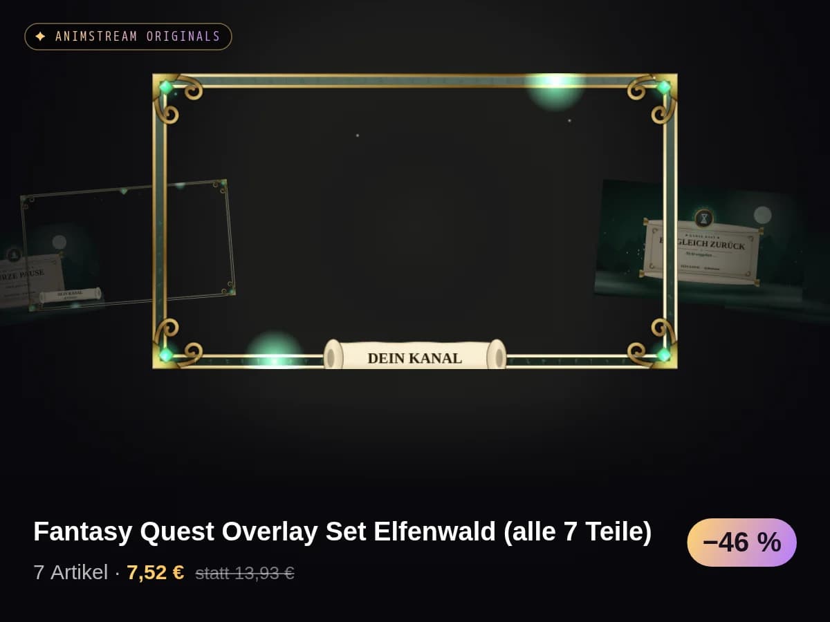Fantasy Quest Overlay Set Elfenwald (alle 7 Teile)