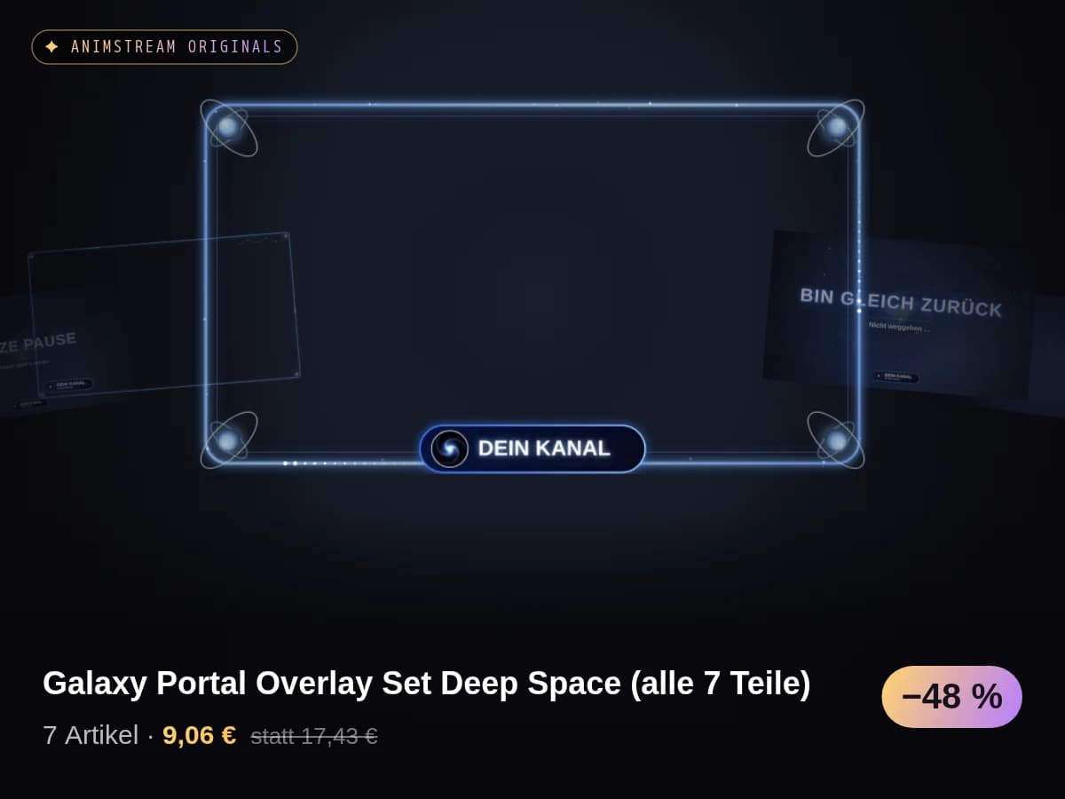 Galaxy Portal Overlay Set Deep Space (alle 7 Teile)